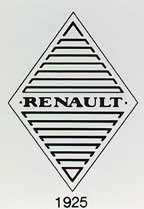 O logotipo da Renault a partir de 1925
